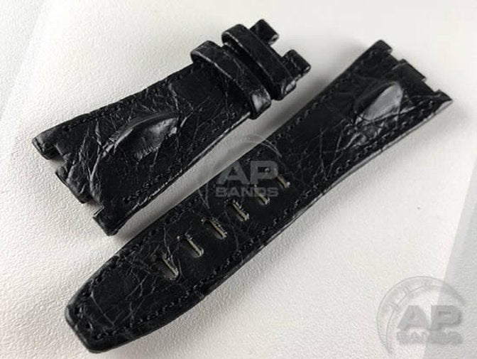 AP Bands Hornback Crocodile Leather Black for Audemars Piguet Royal Oa