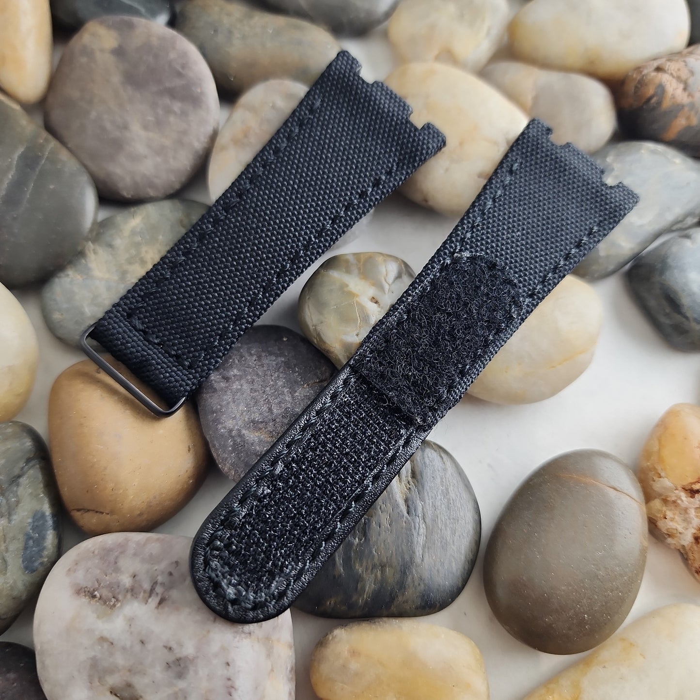 AP Bands Black Velcro Style Nylon Strap For Audemars Piguet Royal Oak 39mm and 41mm 15300 15510 15400 15202 26135 26420 26120