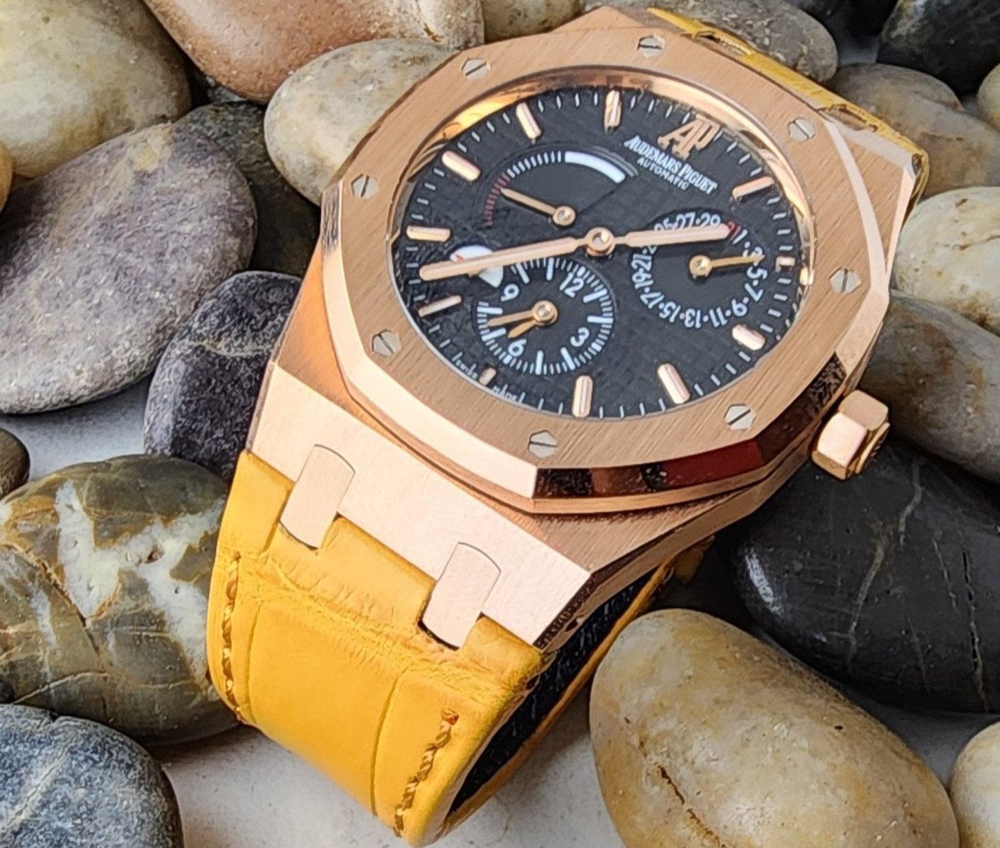 Capolavoro Butterscotch Alligator Leather Strap For Audemars Piguet Royal Oak 39mm 41mm