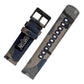 Navy Camouflage Crafted Canvas Watch Band Long (20mm, 22mm, 24mm SALE)