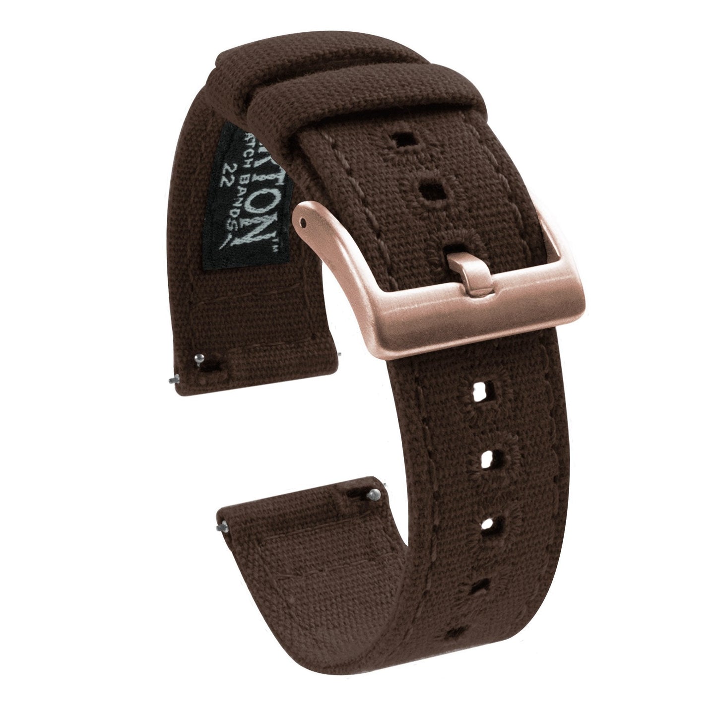 Chocolate Brown Premium Canvas Watch Band