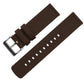 Chocolate Brown Premium Canvas Watch Band