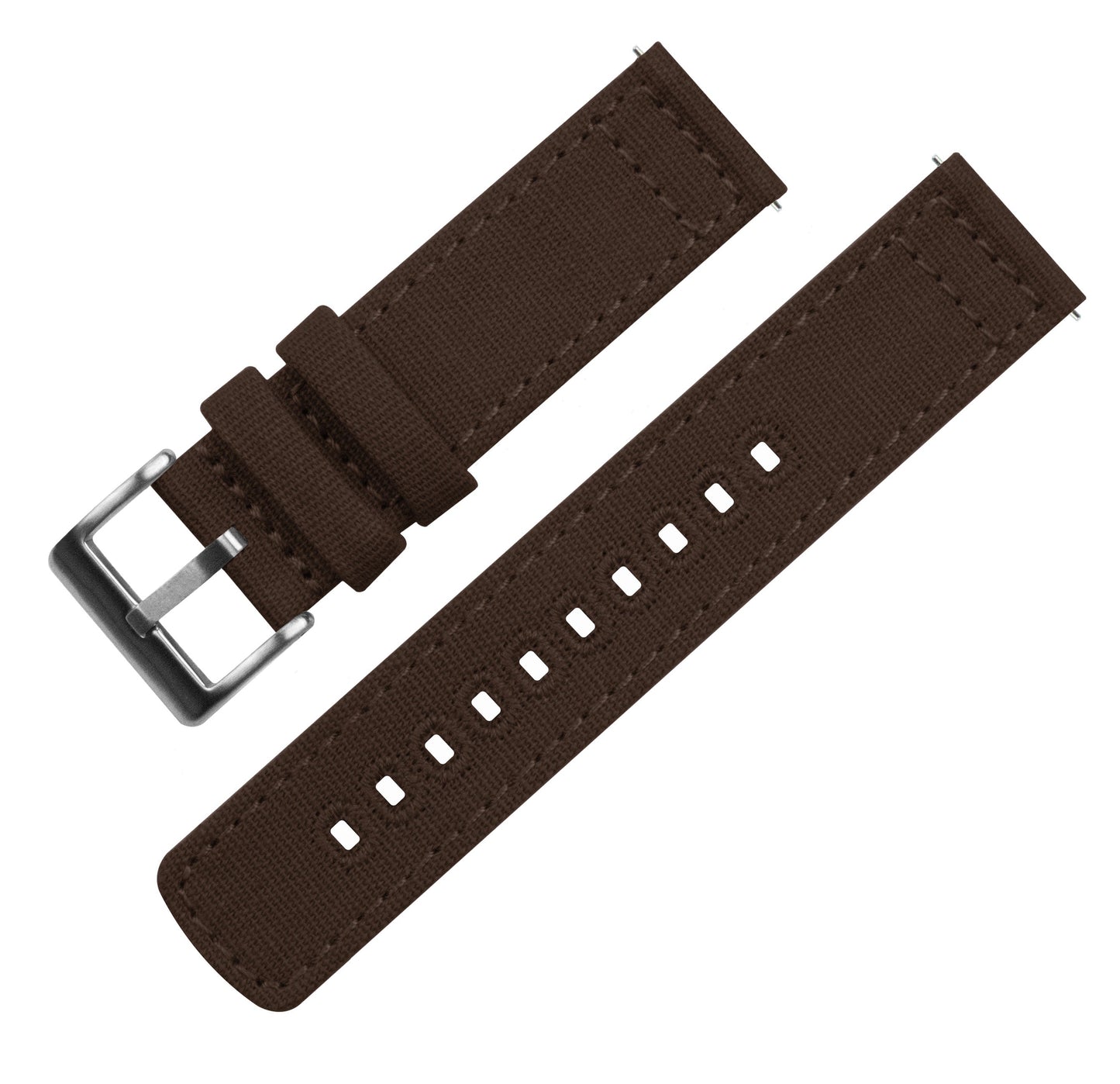 Chocolate Brown Premium Canvas Watch Band