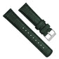 Forest Green Alligator Grain Leather Watch Band