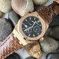 Pitone Glazed Tobacco Python Leather Strap For Audemars Piguet Royal Oak 15300 15400