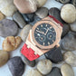 Pitone Red Python Leather Strap For Audemars Piguet Royal Oak 15300 15400