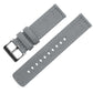 Cool Grey Premium Canvas Watch Band