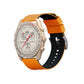 Omega Moonswatch Elite Silicone Pumpkin Orange Top Black Bottom Watch Band