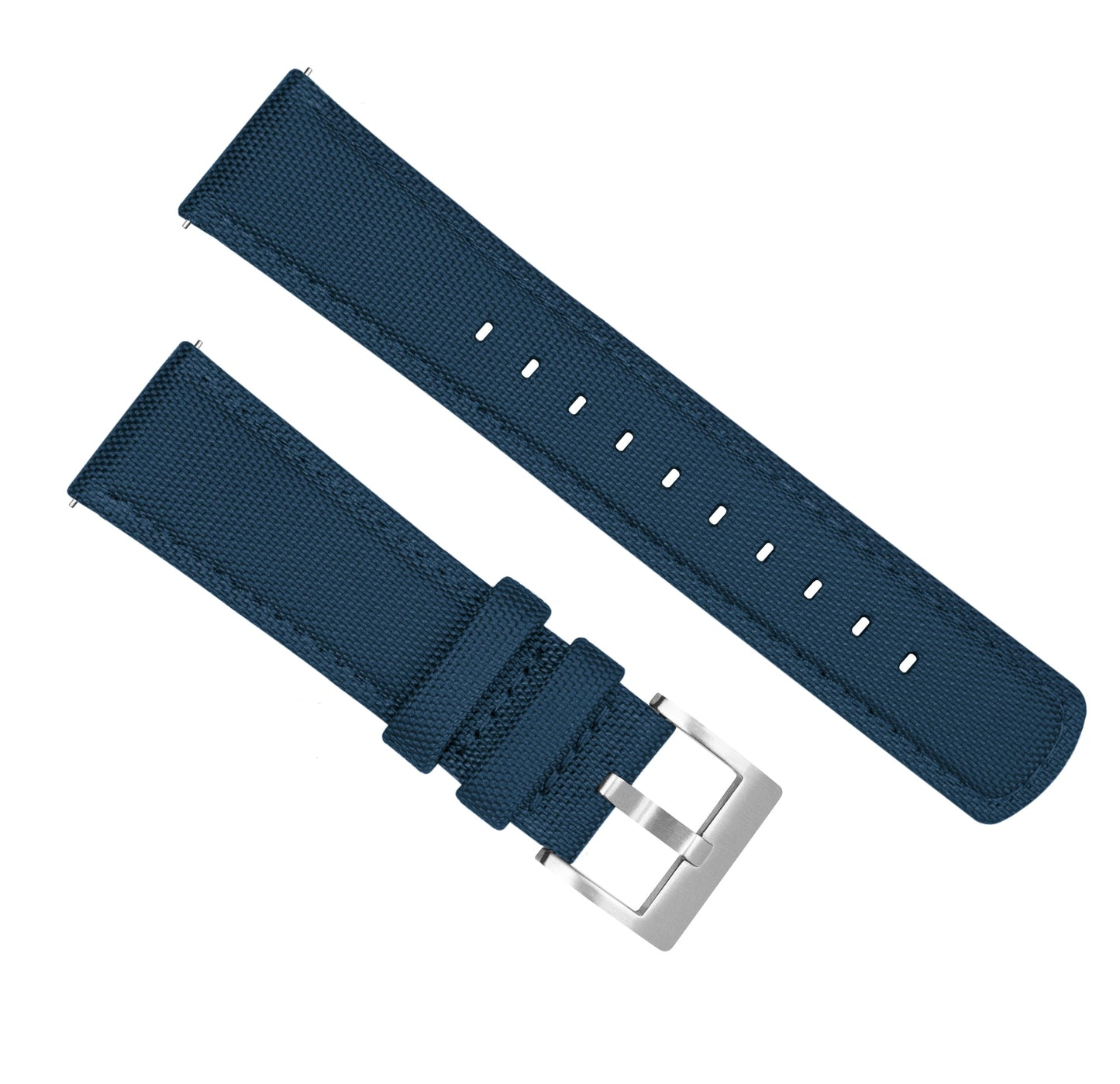 Navy Blue Sailcloth Quick Release Watch Band