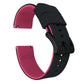 Omega Moonswatch Elite Silicone Black Top Pink Bottom Watch Band