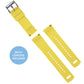 Omega Moonswatch Elite Silicone Black Top Yellow Bottom Watch Band