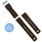 Omega Moonswatch Elite Silicone Brown Top Khaki Bottom Watch Band