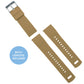 Omega Moonswatch Elite Silicone Khaki Tan Top Black Bottom Watch Band