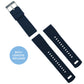 Omega Moonswatch Elite Silicone Navy Blue Watch Band