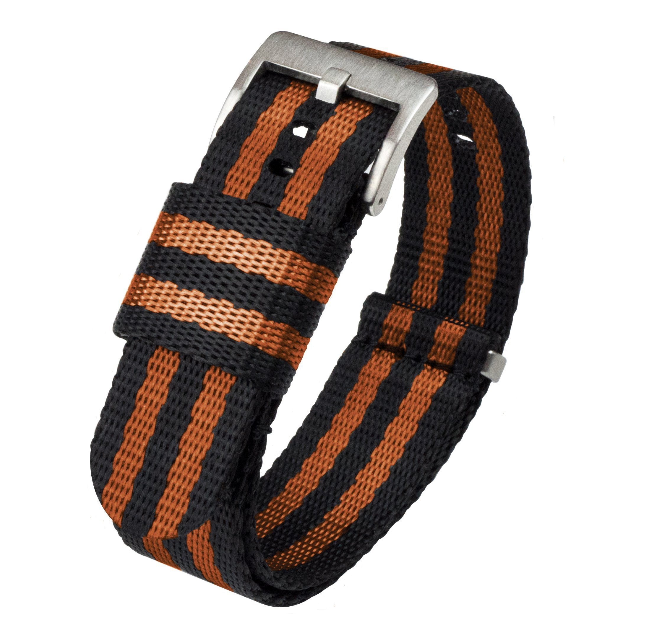 Black Burnt Orange Jetson NATO Style Watch Band 24mm SALE AP Bands