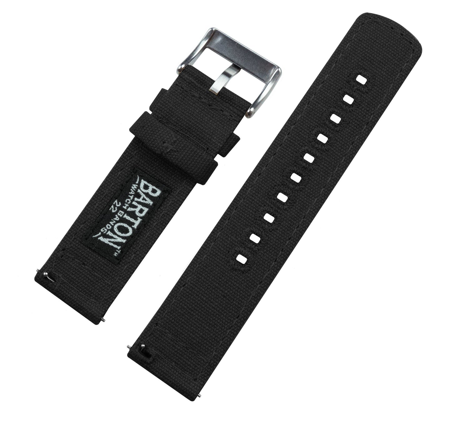 Black Premium Canvas Watch Band