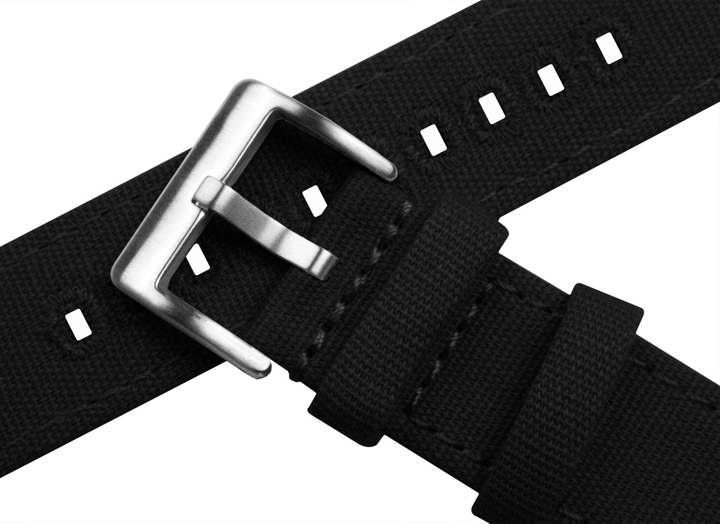 Black Premium Canvas Watch Band