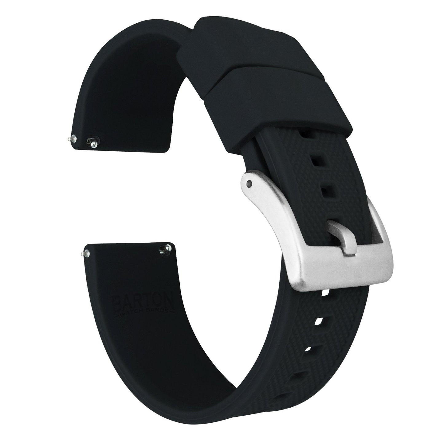 Black Elite Silicone Watch Band