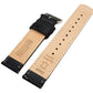 Black Leather Quick Release Watch Band