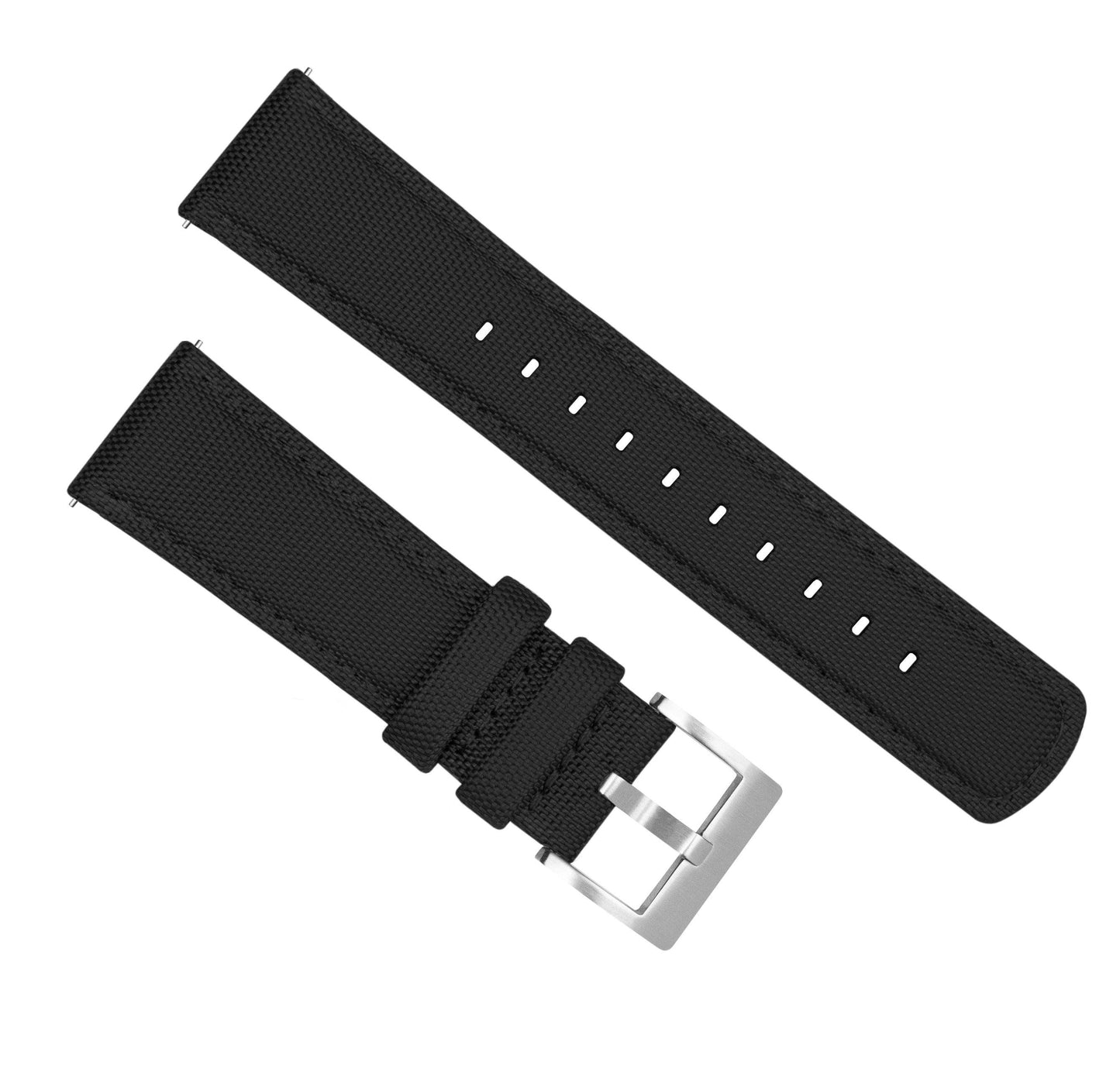 Black Sailcloth Quick Release Watch Band