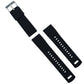 Black Top Crimson Red Bottom Elite Silicone Watch Band