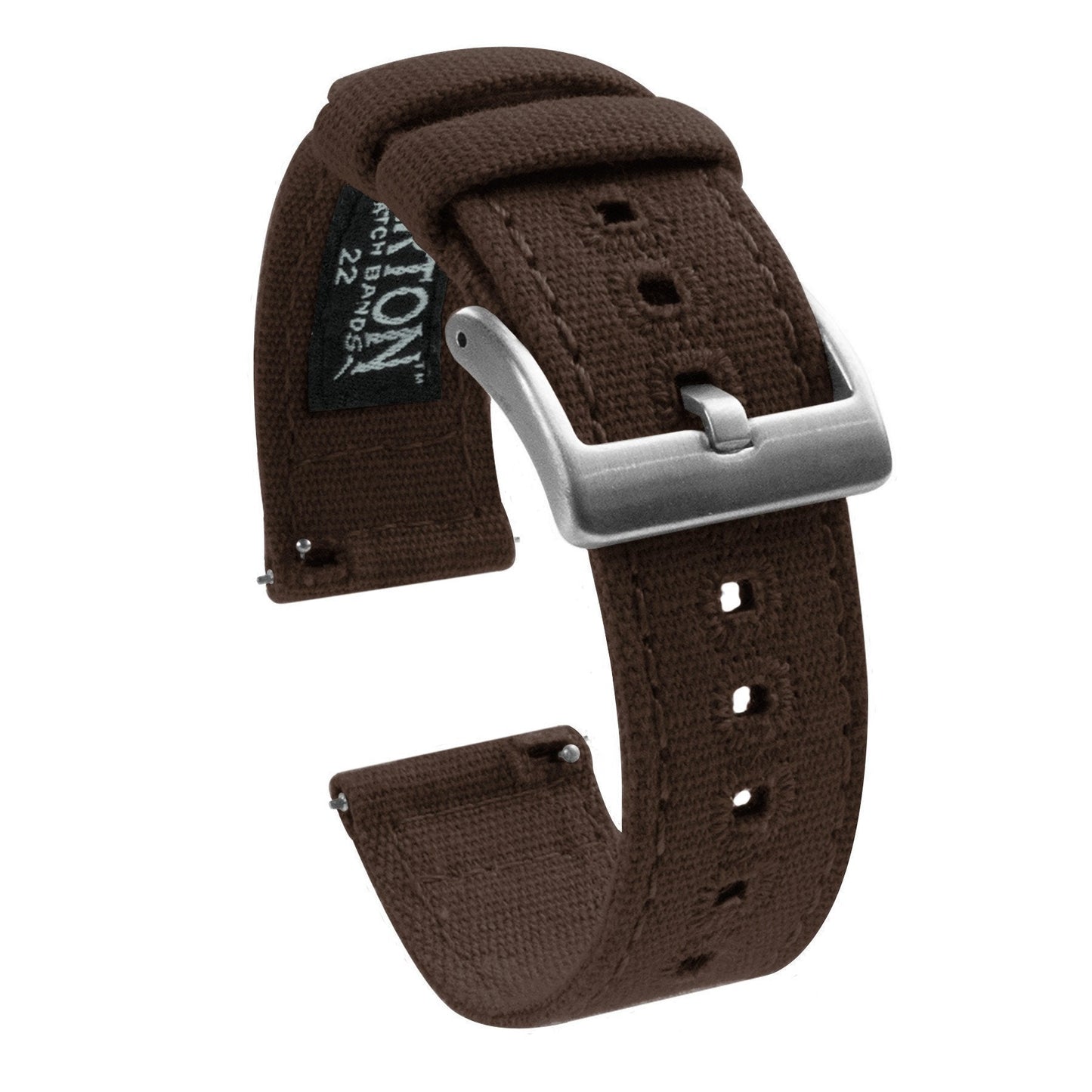 Chocolate Brown Premium Canvas Watch Band