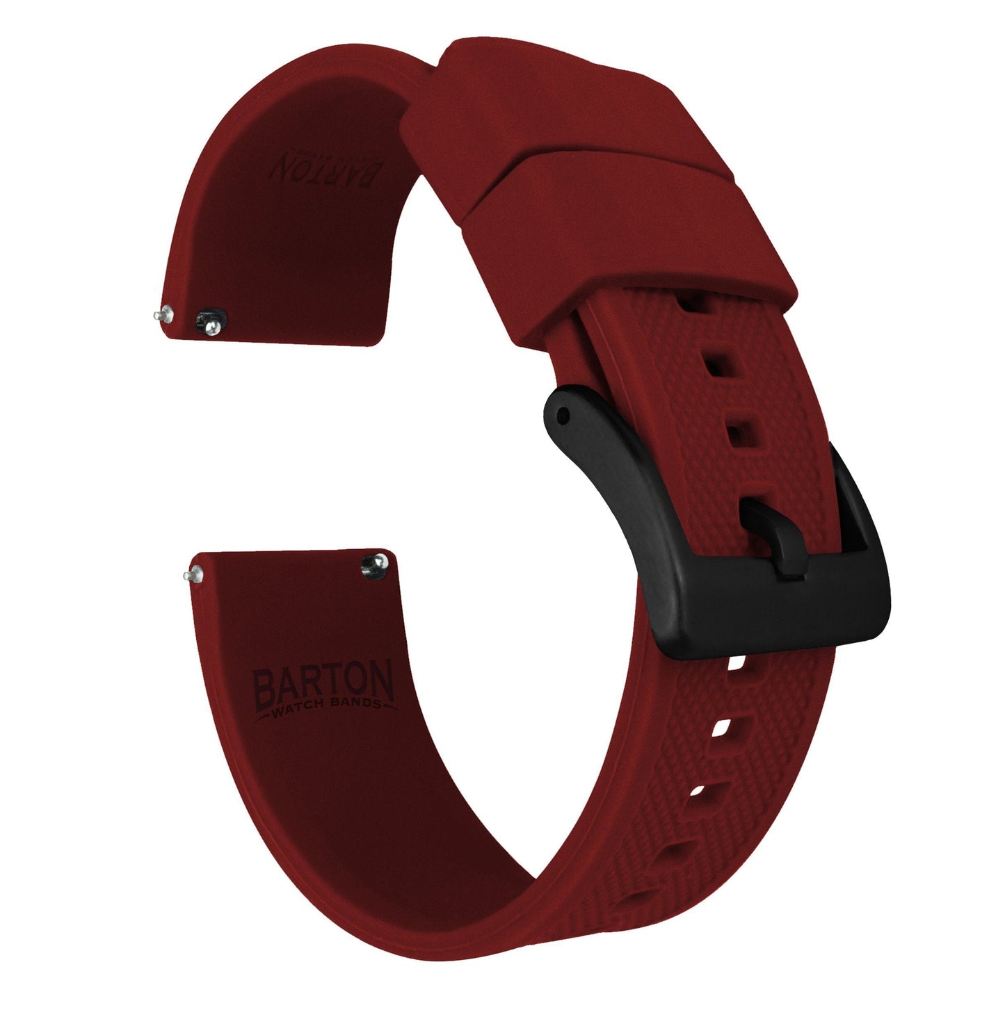 Crimson Red Elite Silicone Watch Band