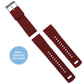 Crimson Red Elite Silicone Watch Band