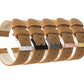 Gingerbread Leather White Stitching Quick Release Watch Band