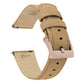 Khaki Tan Sailcloth Quick Release Watch Band