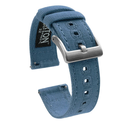 Nantucket Blue Premium Canvas Watch Band