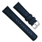 Navy Blue Alligator Grain Leather Watch Band