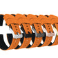 Pumpkin Orange Top Black Bottom Elite Silicone Watch Band