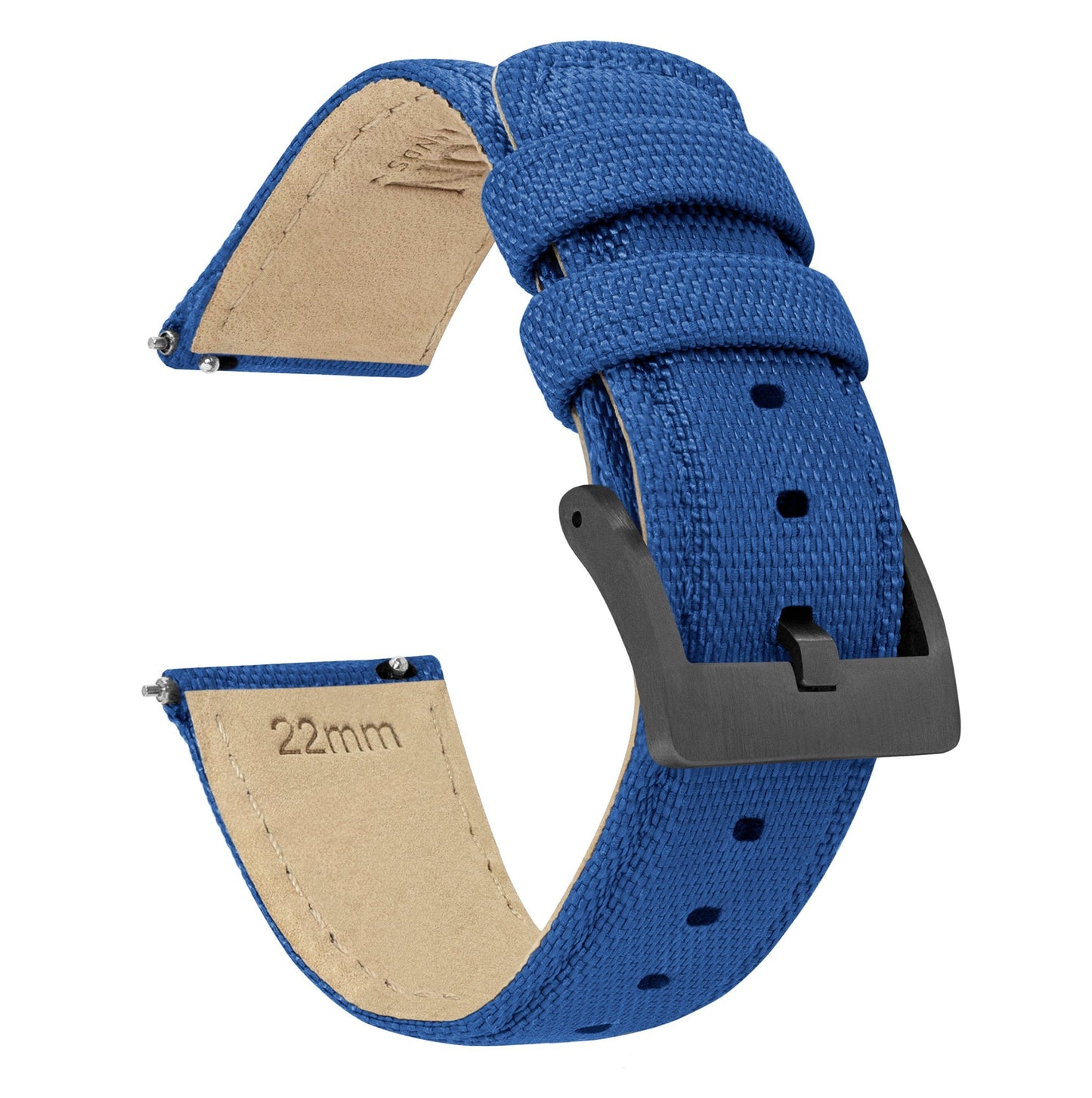 Royal Blue Sailcloth Quick Release Watch Band