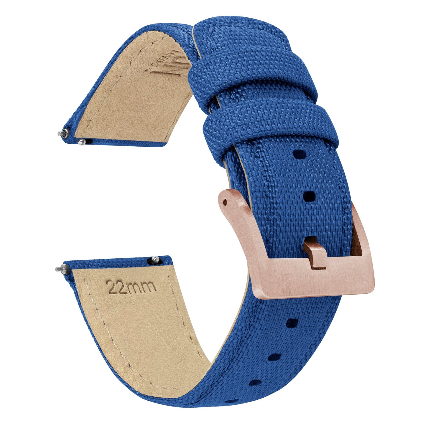 Royal Blue Sailcloth Quick Release Watch Band