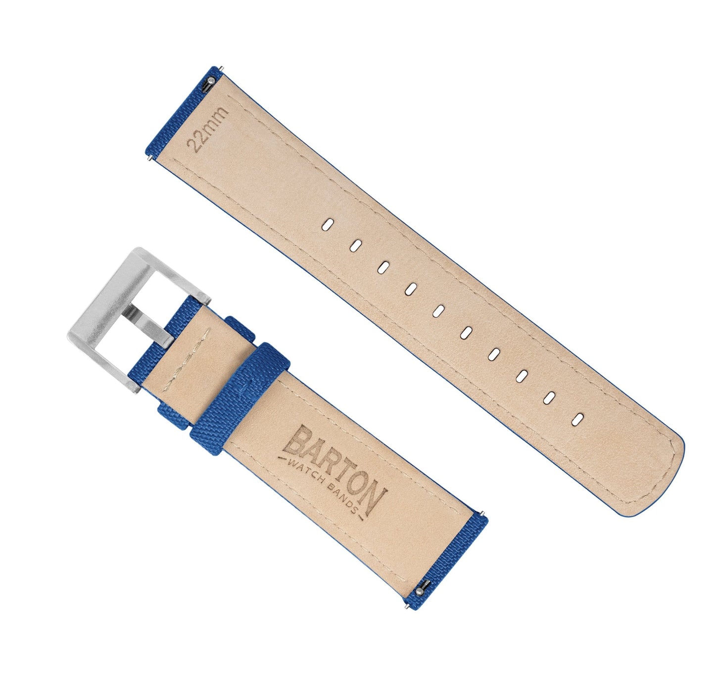 Royal Blue Sailcloth Quick Release Watch Band