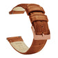 Toffee Brown Alligator Grain Leather Watch Band