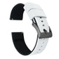 White Top Black Bottom Elite Silicone Watch Band