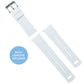 White Top Black Bottom Elite Silicone Watch Band