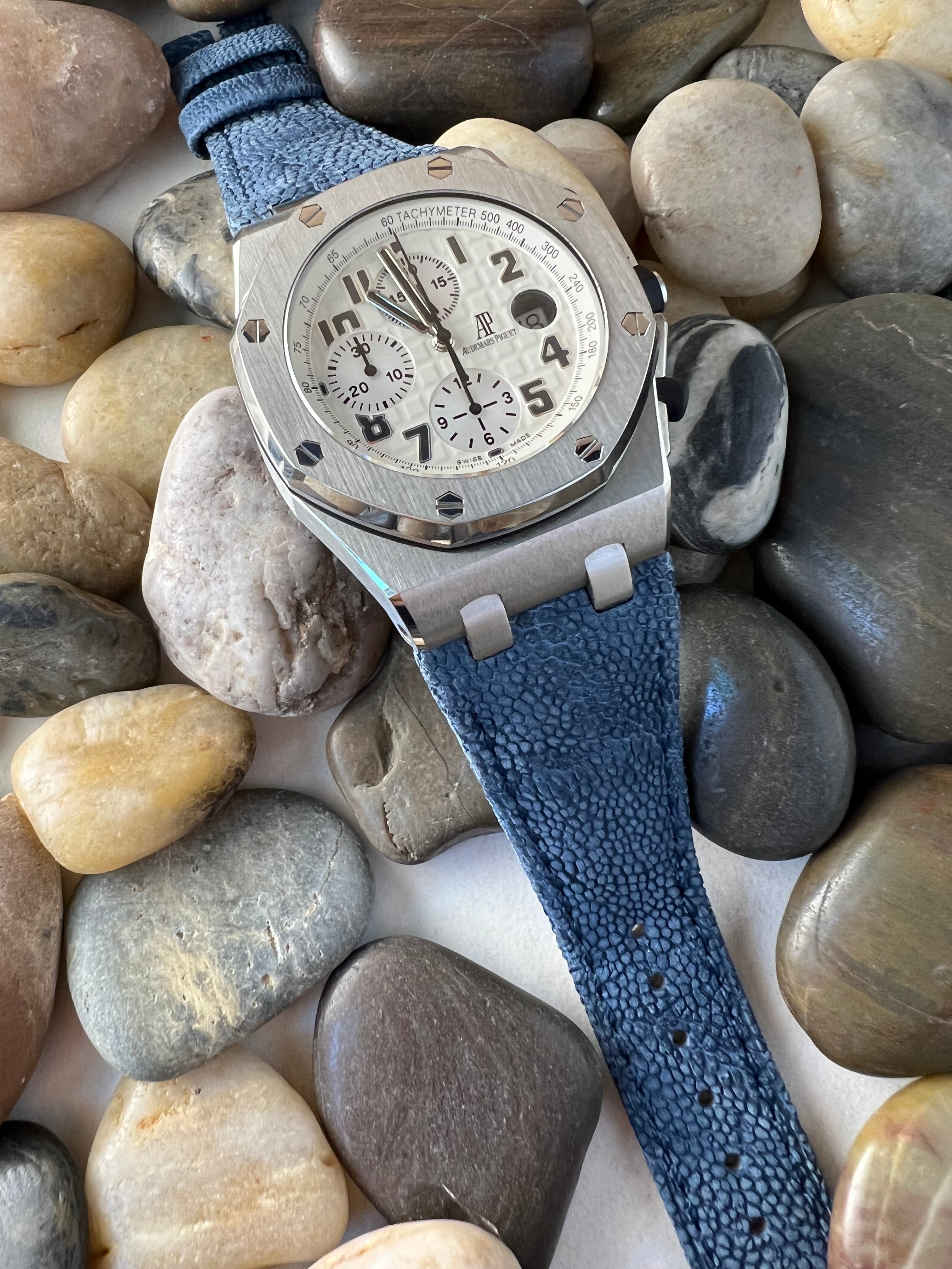 Elephant leather clearance watch strap