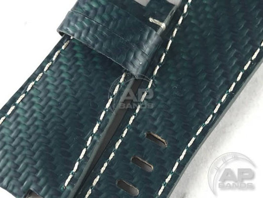 AP Bands 100% Genuine Green Carbon Fiber Strap For Audemars Piguet Royal Oak Offshore 42mm 26470