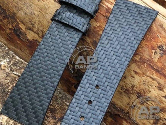 AP Bands Black Carbon Fiber Strap For Audemars Piguet Royal Oak 14800