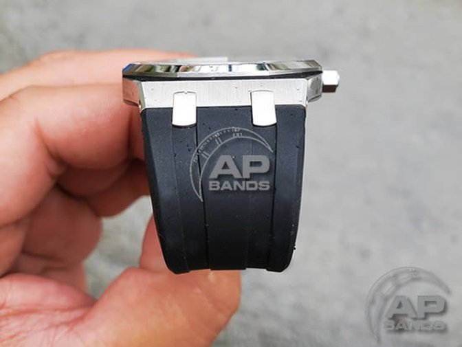 AP Bands Scuta 100 Rubber Strap Grey For Audemars Piguet Royal Oak 39