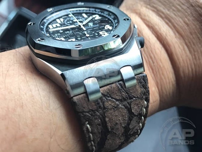 Royal oak offshore leather strap sale