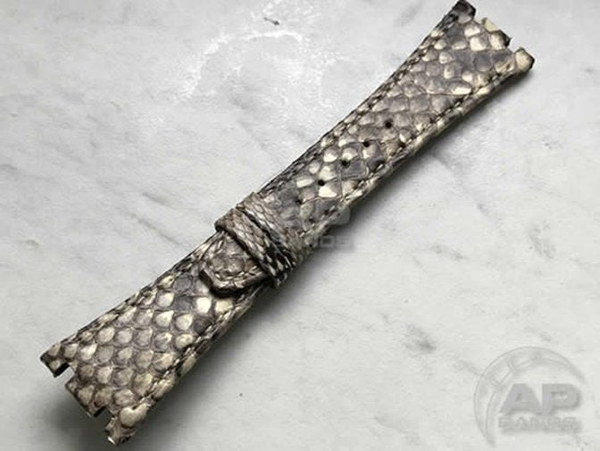 Pitone White Python Leather Strap For Audemars Piguet Royal Oak